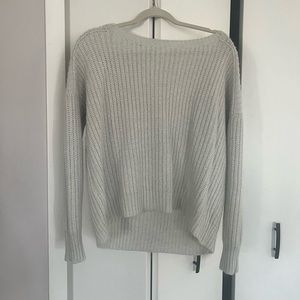 Sweater with open back